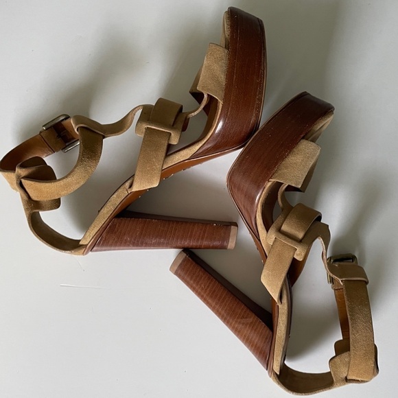 Ralph Lauren Collection suede high heel sandals size 8 - Picture 6 of 16